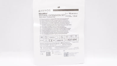 Avanos PEXT-60NC NeoMed Enteral Extension Set w/ENFIT Connector 60inch x 1.8ml